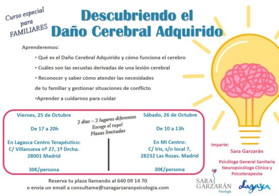 Curso sobre daño cerebral y neuropsicología para familias en La